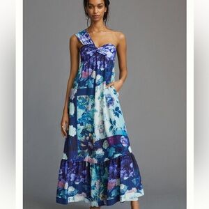 Maeve One Shoulder Maxi Dress NWT